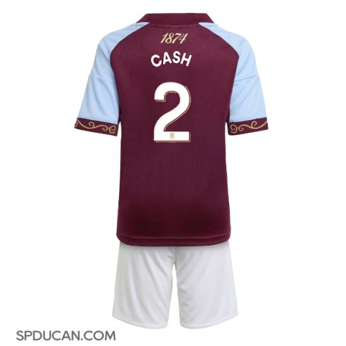 Dječji Nogometni Dres Aston Villa Matty Cash #2 Domaci 2025-26 Kratak Rukav (+ Kratke hlače)